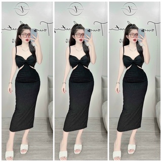 Đầm Body Hai Dây Khoét Kiểu