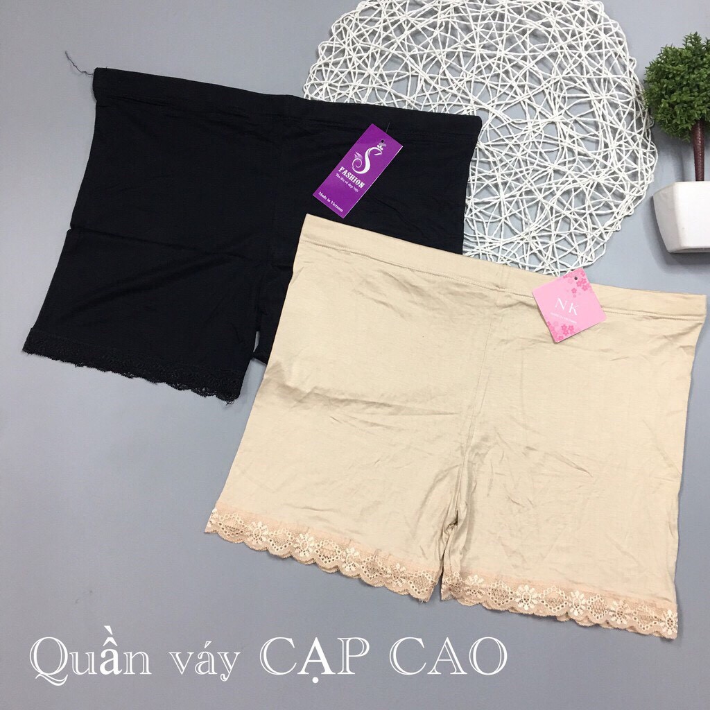 Quần đùi bầu cạp chéo size 50-&gt;72kg, Mặc ngủ và mặc trong váy cho bà bầu mùa hè