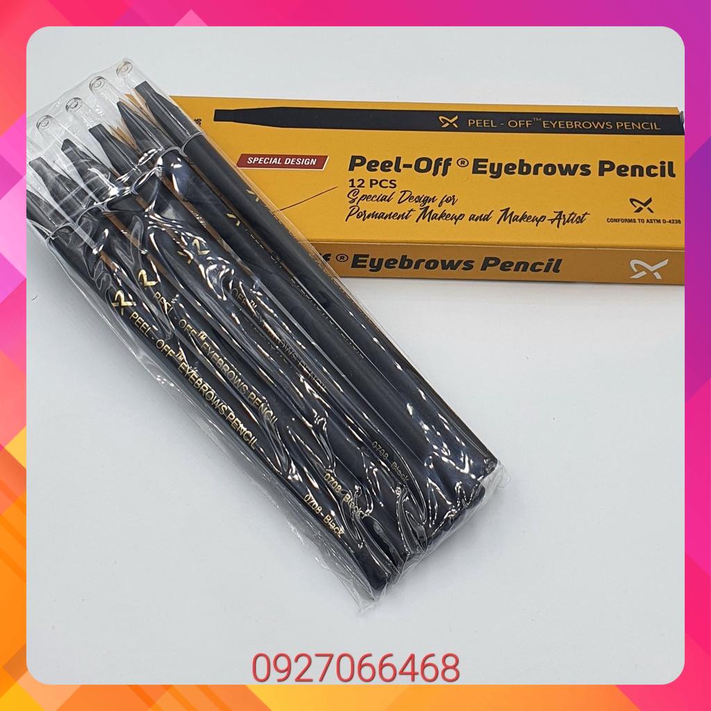Chì X Peel-off eyebrows chuyên dụng vẽ khuôn mày, môi trong phun xăm thẩm mỹ, chì vẽ khuôn mày môi siêu dễ