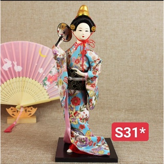Búp bê Geisha mặc kimono truyền thống Nhật Bản