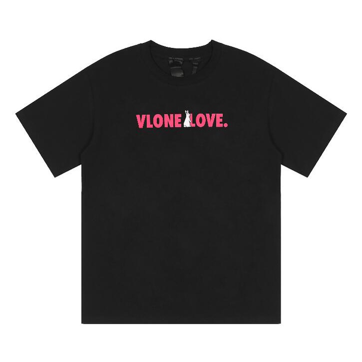 Áo Thun Cotton Tay Ngắn In Chữ Vlone Thời Trang Cho Nam Và Nữ