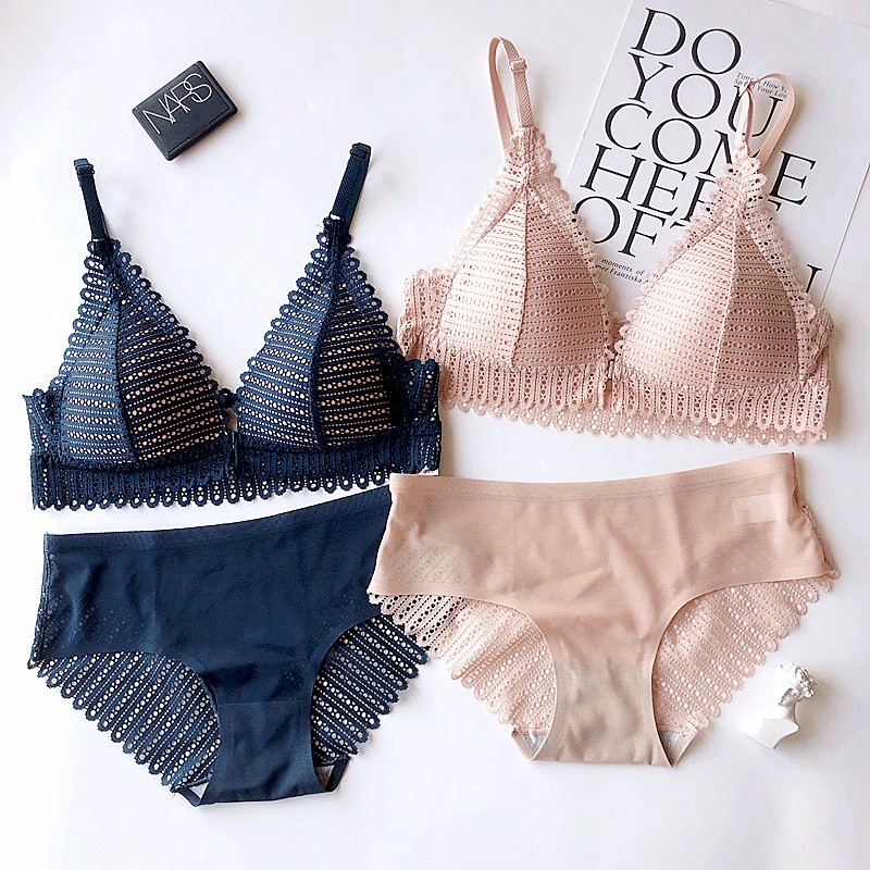 Sét áo lót kèm quần, set Ren Vân chất ren cao cấp đệm mỏng sexy SET10 | BigBuy360 - bigbuy360.vn