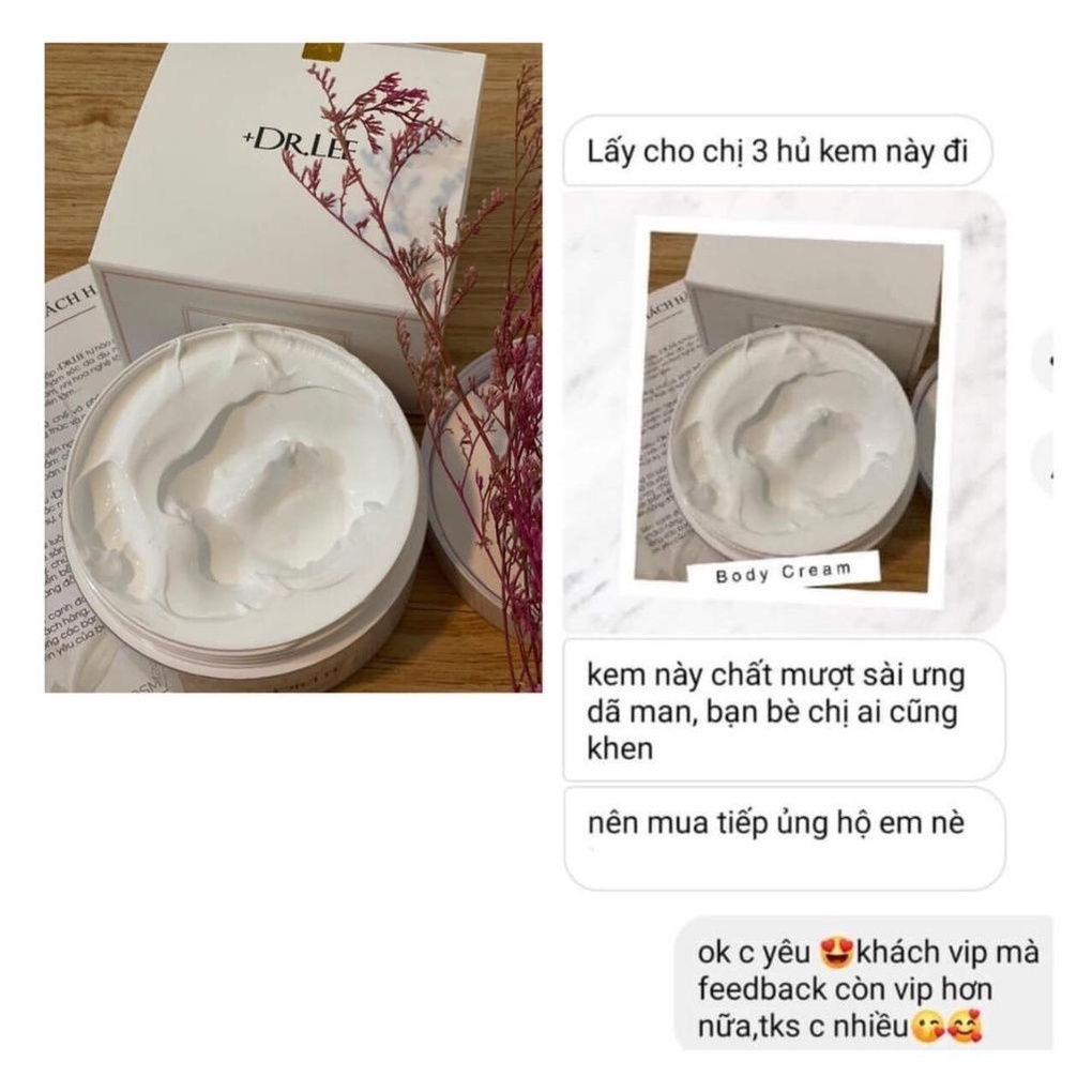 Kem body trắng da dưỡng ẩm phân tử nước Perfect whitening Body Cream +Dr.Lee 200g-HÀNG CHÍNH HÃNG