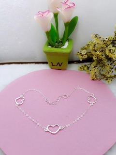 Lắc chân bạc ý 925