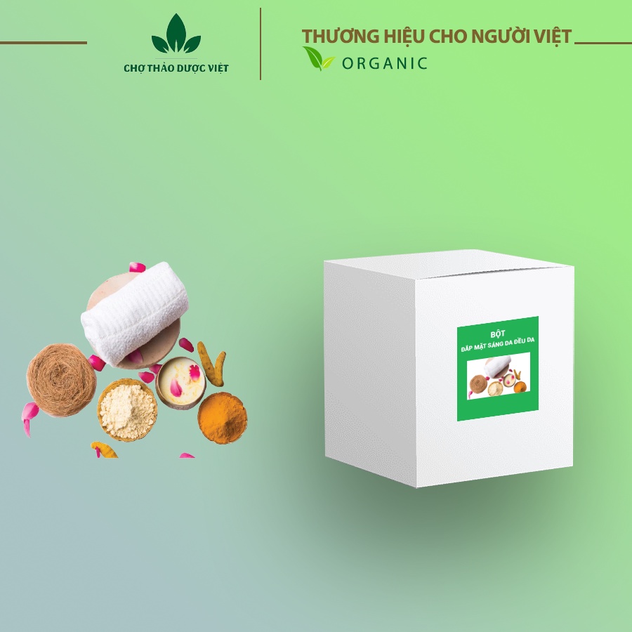 Set 10 loại bột sáng da, điều màu (Bột hữu cơ, dưỡng trắng da, mờ thâm sạm, chống lão hóa) - Chợ Thảo Dược Việt