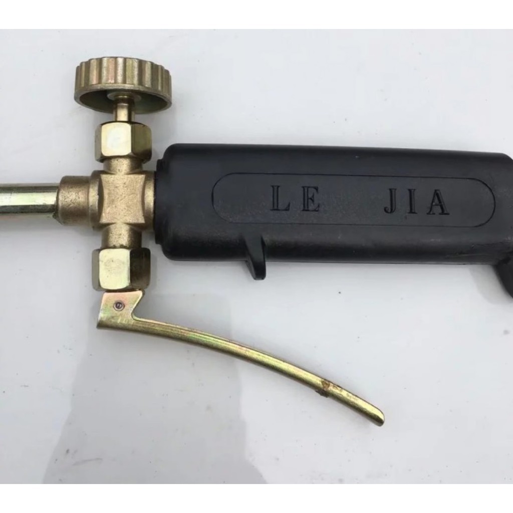 Khò gas công nghiệp 2 ống phun có tay bóp và chiết áp, đèn khò gas loa thép 30, 50
