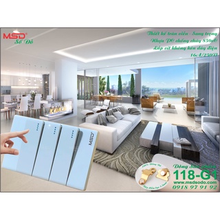 CÔNG TẮC 3 NÚT NHẤN 1 CHIỀU - 118G1-MSD-B4