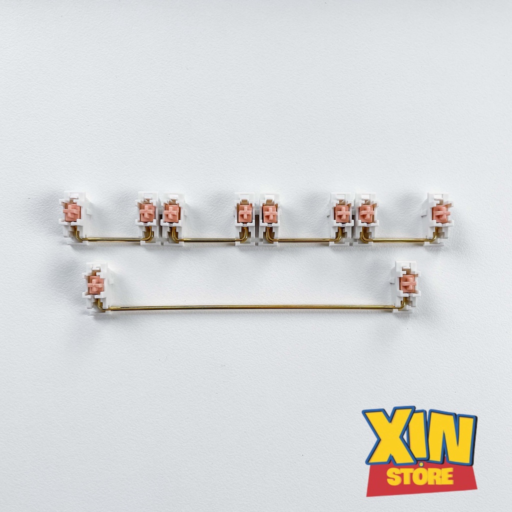 Bộ Stab Fullsize bàn phím cơ Plate Mount Panda/Matcha bằng Thép
