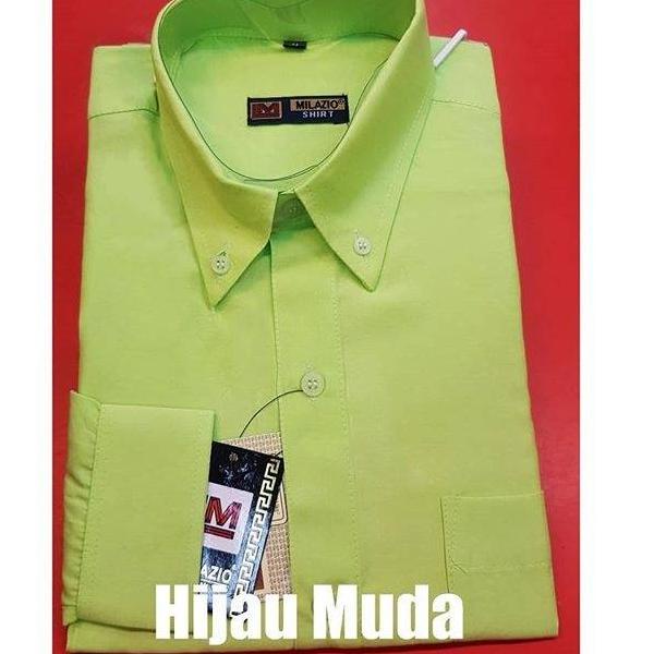 Hàng có sẵn J9IFJ Áo sơ mi dài tay màu xanh lá cây trẻ trung 51 hàng có sẵn
