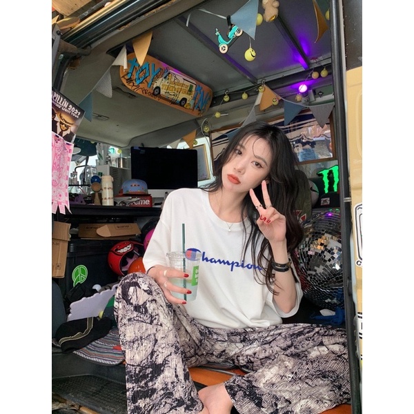 Áo thun Champion chất cotton ảnh thật shop chụp