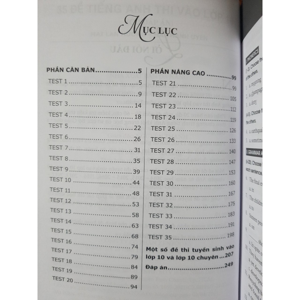 Sách - 35 Đề Tiếng Anh thi vào lớp 10