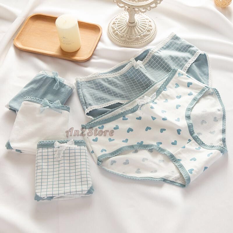 Quần Lót Nữ Cotton 💯 SIÊU THOÁNGQuần chip nữ hoạ tiết đơn giản QL03