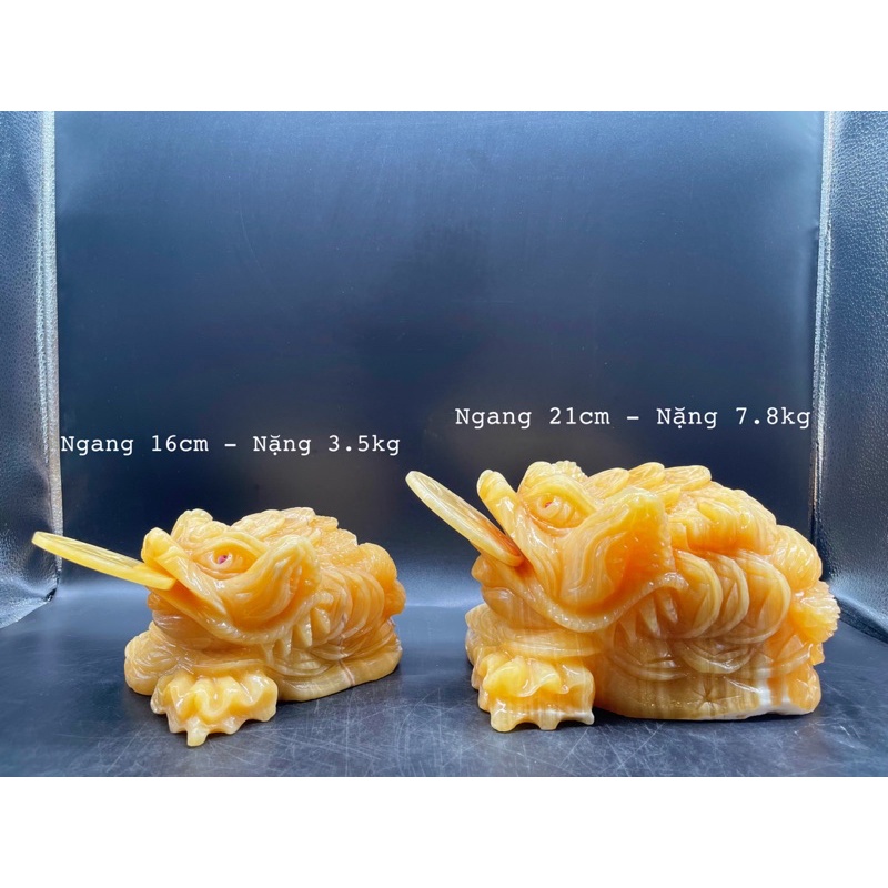 Cóc Thiềm Thừ Ngậm Tiền Đá Ngọc Hoàng Long Phong Thuỷ ( Dáng Mới )