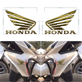 Tem Decal Logo Honda Cánh Chim 3D Chất Liệu Nhựa Dẻo