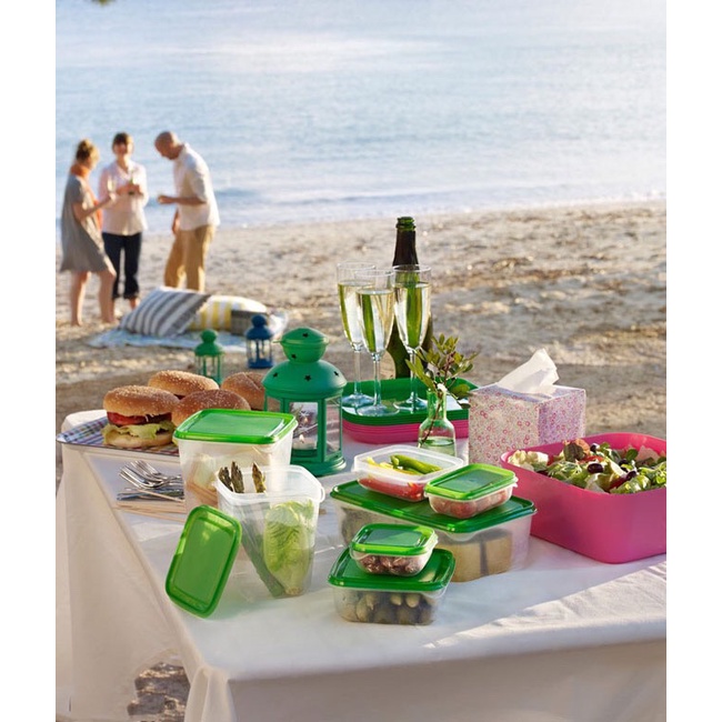 Bộ hộp bảo quản thực phẩm đồ ăn để tủ lạnh tiện lợi sét 17 món