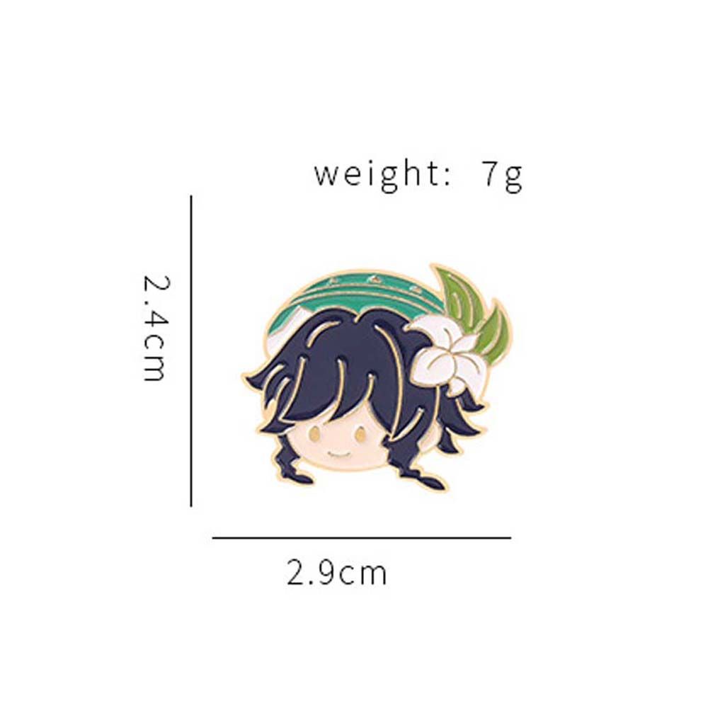 Ghim cài áo bằng kim loại họa tiết hoạt hình dễ thương bắt mắt