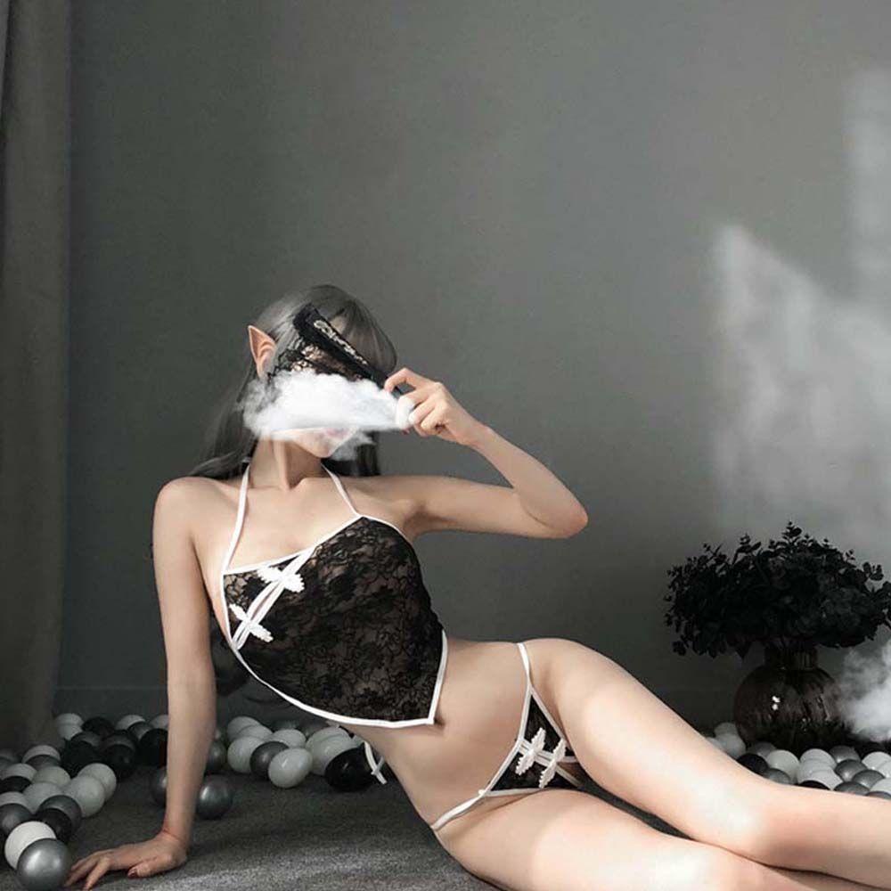 IVORY Bộ Đồ Lót Dây Phong Cách Cổ Điển Quyến Rũ Cho Nữ