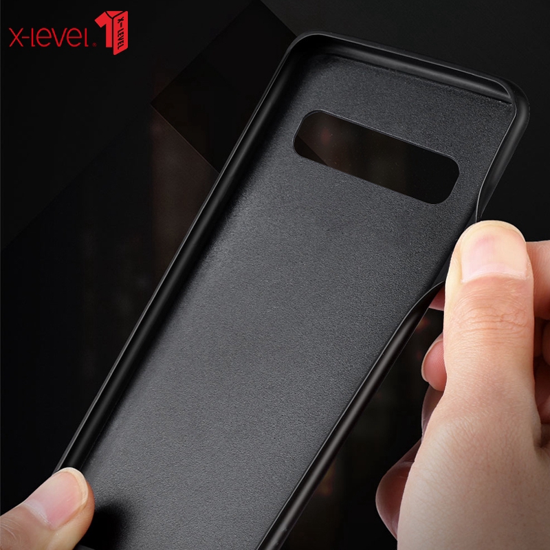 Ốp điện thoại bằng silicon mềm kết hợp da PU dành cho Samsung Galaxy S10 / S10 Plus / S10E | BigBuy360 - bigbuy360.vn