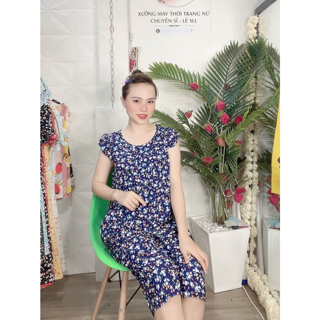 Đồ bộ lanh  mặc nhà , quần lửng tay cánh tiên , họa tiết thời trang  GIAO HOA NGẪU NHIÊN- TL81