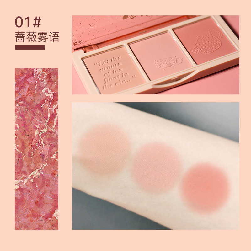 Phấn má Hold Live 3 ô Secret Garden Blush HL461 | BigBuy360 - bigbuy360.vn