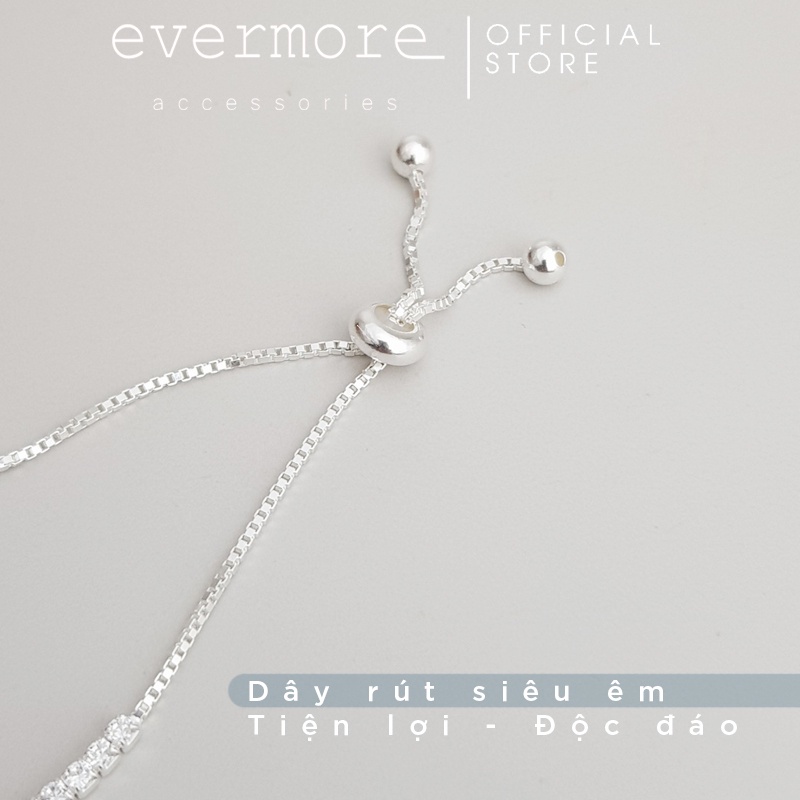 Vòng tay bạc free size EVERMORE, lắc tay bạc dãy ngân hà Galaxy cá tính, minimalism - L031