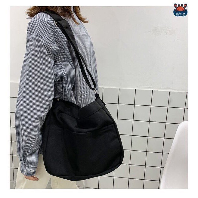 [RẺ VÔ ĐỊCH] Túi tote đeo chéo 2 ngăn unisex nam nữ Hàn Quốc