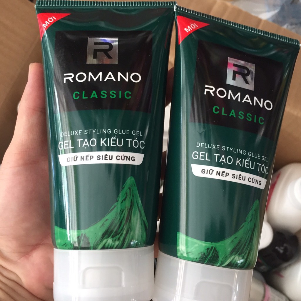 Gel vuốt tóc Romano Classic Siêu cứng 150g nắp trắng