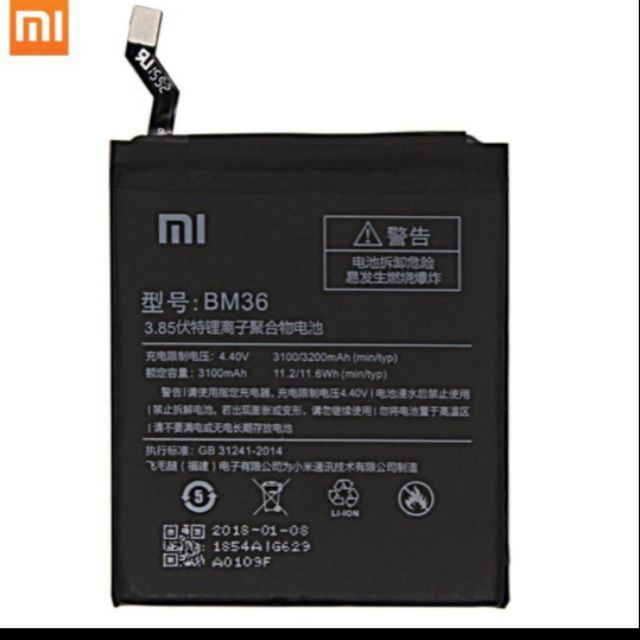 Pin xiaomi mi 5S / M5S / mi5S ( BM36 ) xịn mới 100% - BH 6 tháng đổi mới