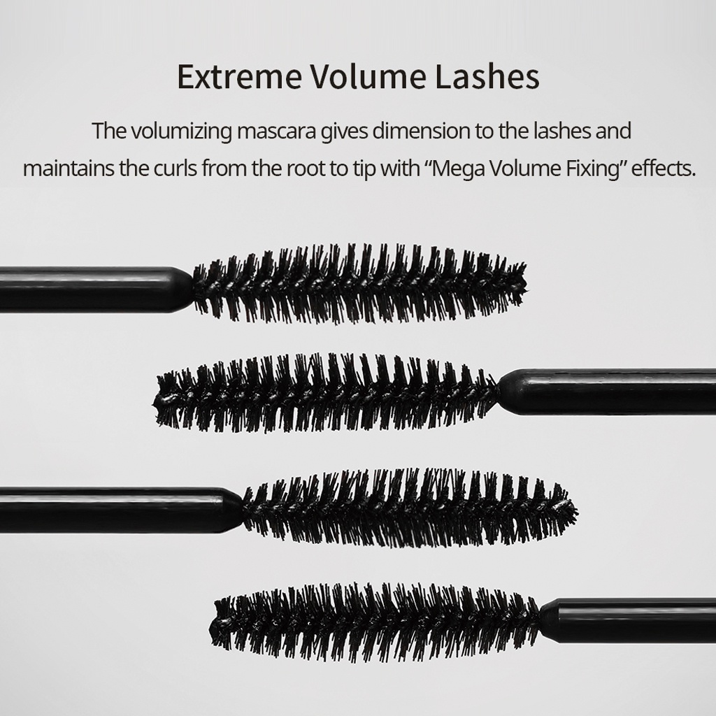 Mascara 3CE 7.5g làm dày và giữ màu lâu trôi làm đẹp cho nữ 3CE Waterproof Mega Volume Mascara 7.5 g | 3CE Official Store