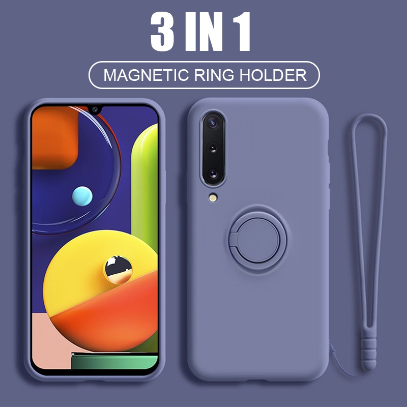 Ốp điện thoại silicon dẻo có giá đỡ nam châm cho Samsung Galaxy A10 A20 A30 A50 A20S A30S A50S A31 A51 A71 A21S