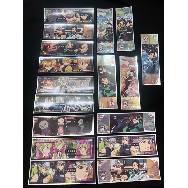 Sticker dài tráng gương Kimetsu no Yaiba chính hãng Nhật - Sticker/hình dán Kimetsu no Yaiba siêu xinh