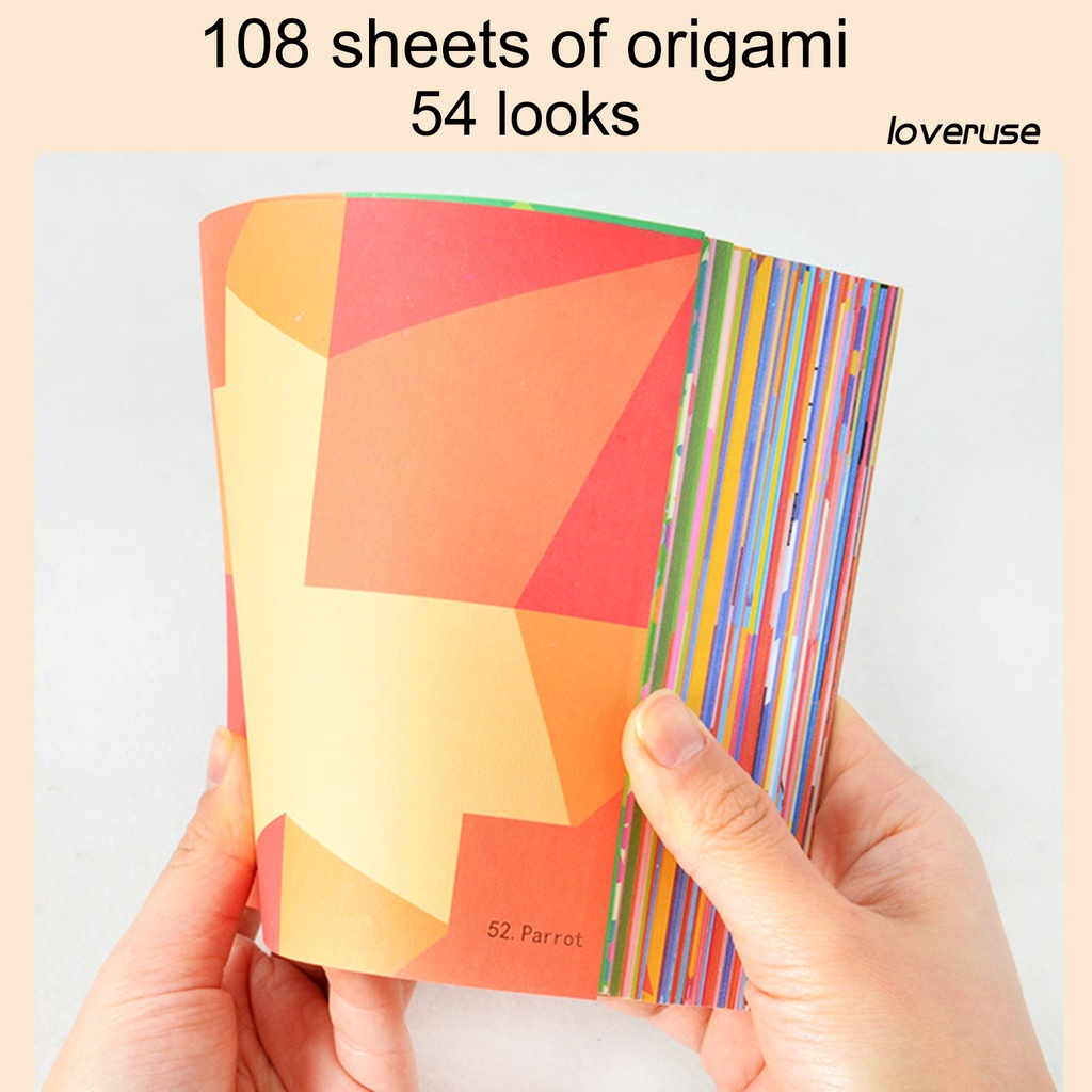 Set giấy xếp hình Origami nhiều màu sắc tiện lợi dành cho trẻ em