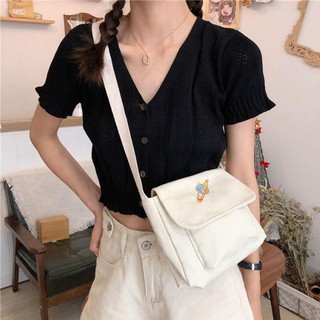 Túi vải nữ đeo chéo hình vũ trụ - túi vải