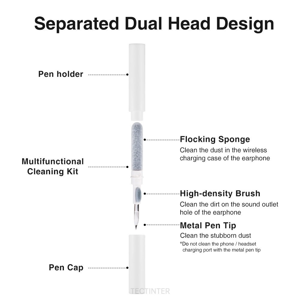 Bộ Dụng Cụ Vệ Sinh Tai Nghe Bluetooth Airpods Pro 1 2 Huawei Samsung MI