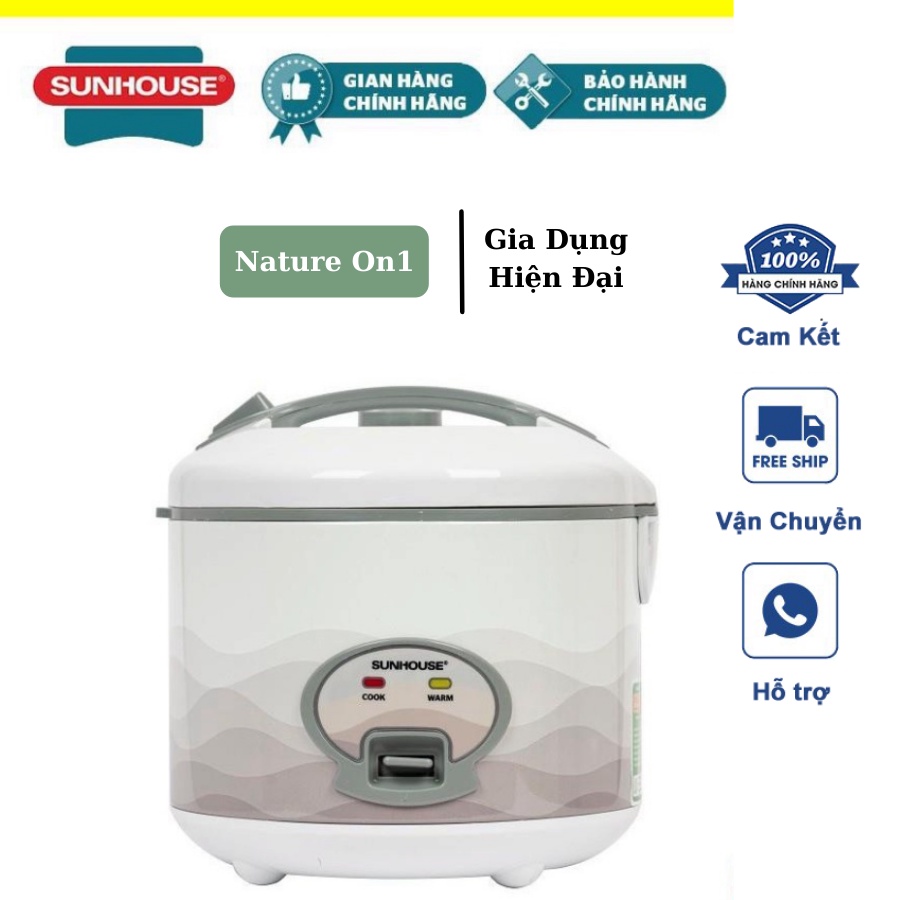 NỒI CƠM ĐIỆN 1.8L SUNHOUSE SHD8602, NỒI CƠM ĐIỆN SUNHOUSE SIÊU BỀN, LÒNG NỒI CHỐNG DÍNH AN TOÀN