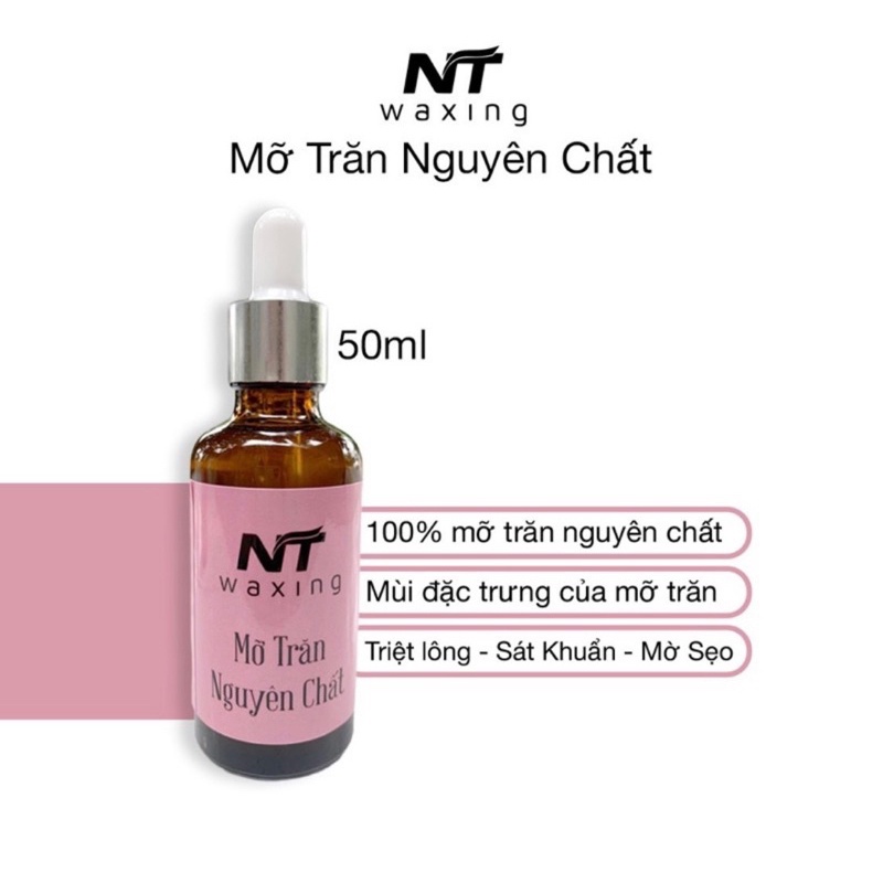 Combo 100g Sáp Wax Nóng Premier Nhập, Mỡ Trăn và Nồi Nấu Sáp Chống Dính Tặng Kèm Bột CF Dừa Và 5 Que