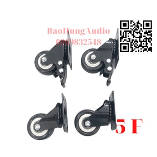 Bánh xe 5F chuyên lắp cho loa kéo, và xe đẩy chịu tải 100Kg.