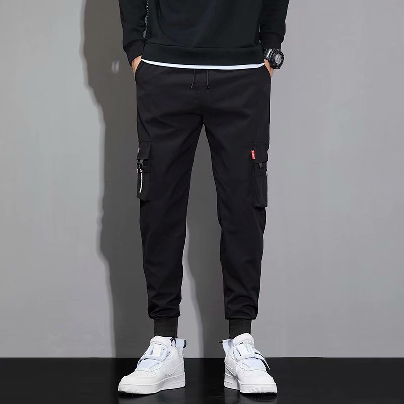 Quần dài thể thao ống rộng thoải mái thời trang Hàn Quốc cho nam size M-3XL