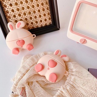 Case Airpods 1/2/pro Mông Thỏ Trái Tim