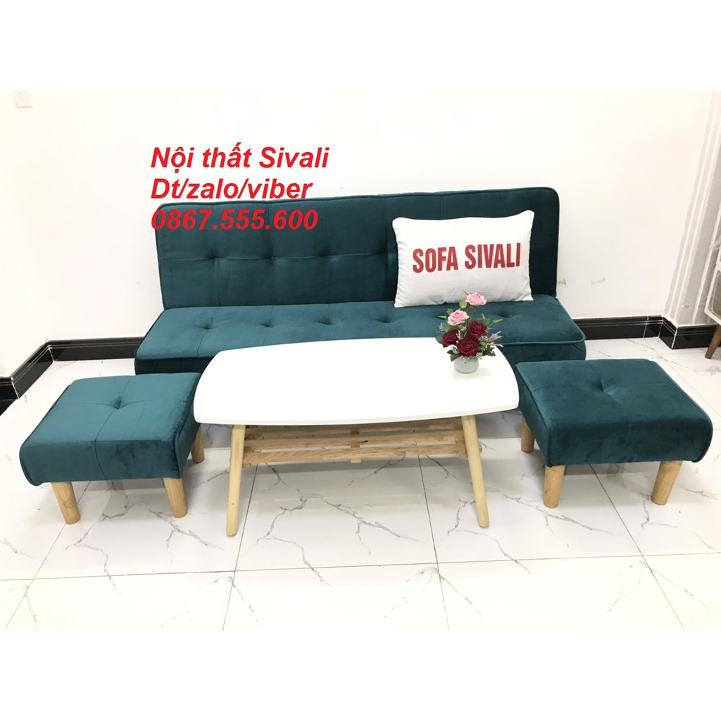 SFB06-Bộ ghế sofa bed, sofa giường phòng khách Sivali, salon, sopha, sa lông, sô pha