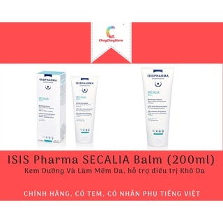 [CHÍNH HÃNG CÓ TEM, MẪU MỚI] ISIS Pharma SECALIA Balm (200ml) - Kem Dưỡng Và Làm Mềm Da, hỗ trợ điều trị khô da