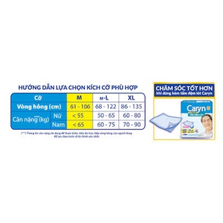 TÃ DÁN NGƯỜI GIÀ CARYN SIZE M10 MIẾNG