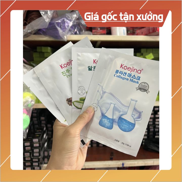 [chính hãng]Mặt Nạ Hàn Quốc (KOEJINA) đủ loại tổ yến trà xanh -ngọc trai- collagien-nha đam -đắp mịn da xe khít chân lôn