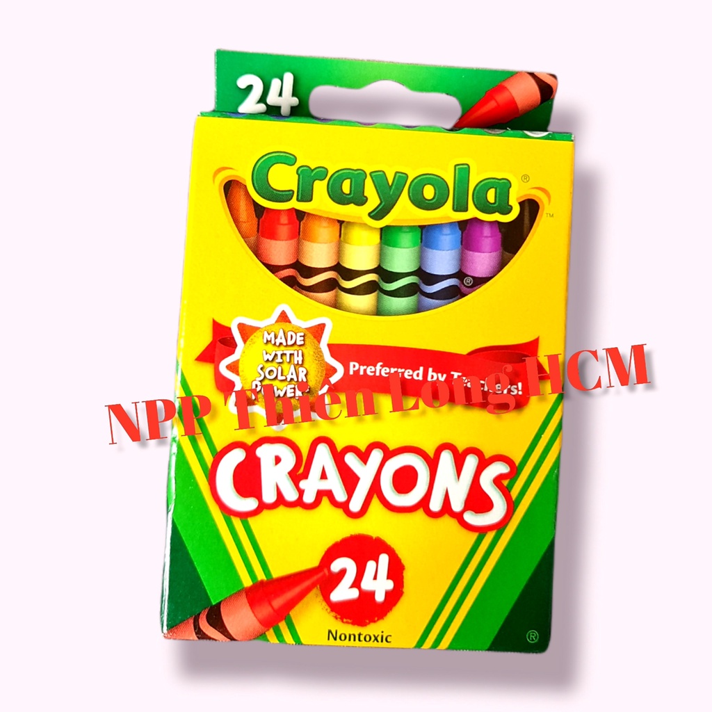 Bộ 24 sáp màu Crayola CRAYON 24 COLORS (Hàng Nhập Khẩu)