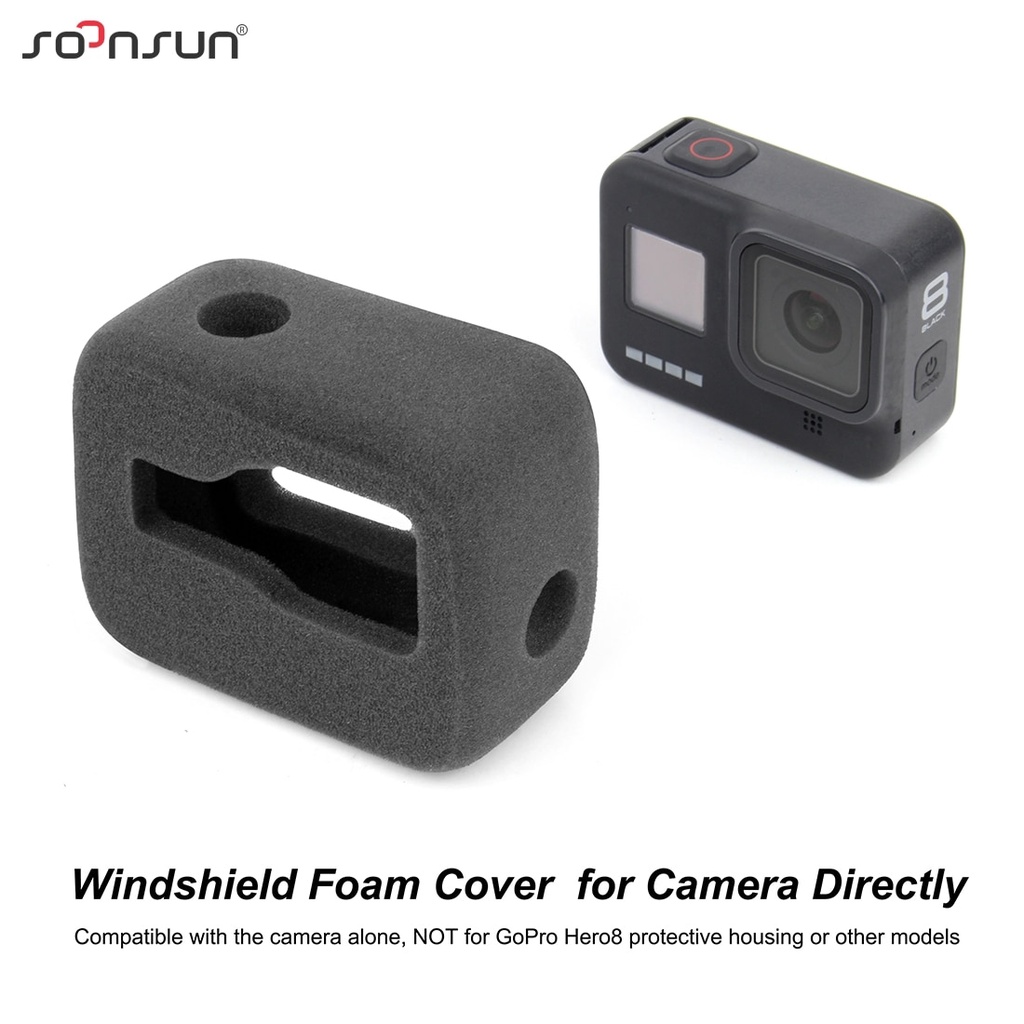 Vỏ Xốp Giảm Tiếng Ồn Chống Gió Bảo Vệ Máy Ảnh GoPro Hero 8 Go Pro 8