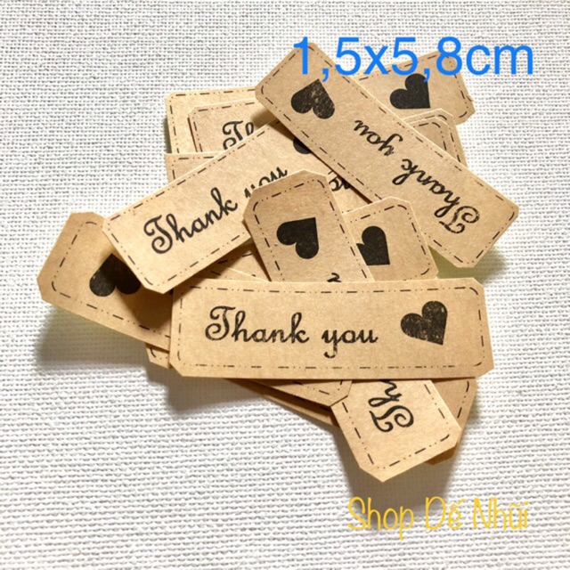 50 Nhãn Dán Sticker “THANK YOU”