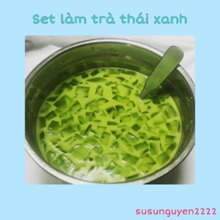 [FREESHIP 50K J&T] Set làm trà thái xanh