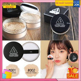 ( Có Bill hãng) Phấn Phủ kiềm dầu 3CE Natural Finish Loose Powder