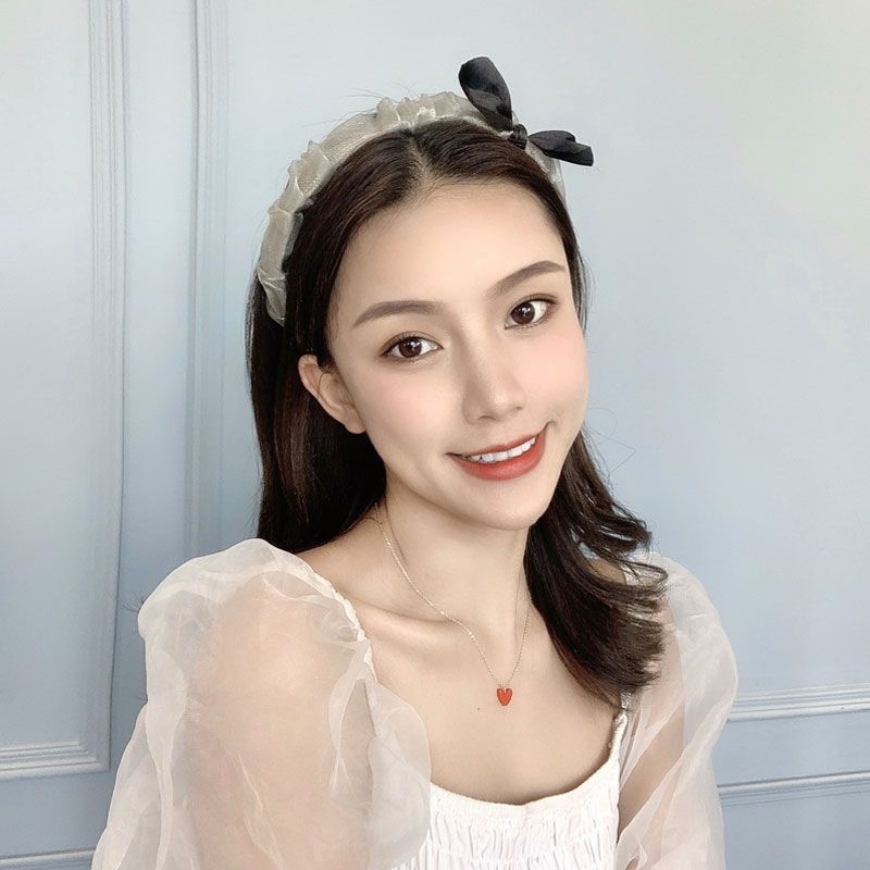 Bờm tóc nhún voan nơ tiểu thư sang trọng phong cách Hàn Quốc băng đô hình nơ xinh dễ thương cho nữ bản đẹp Miituu BT5