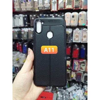 Ốp lưng Samsung Galaxy A11 A21 A31 M31 Silicon dẻo đen vân da
